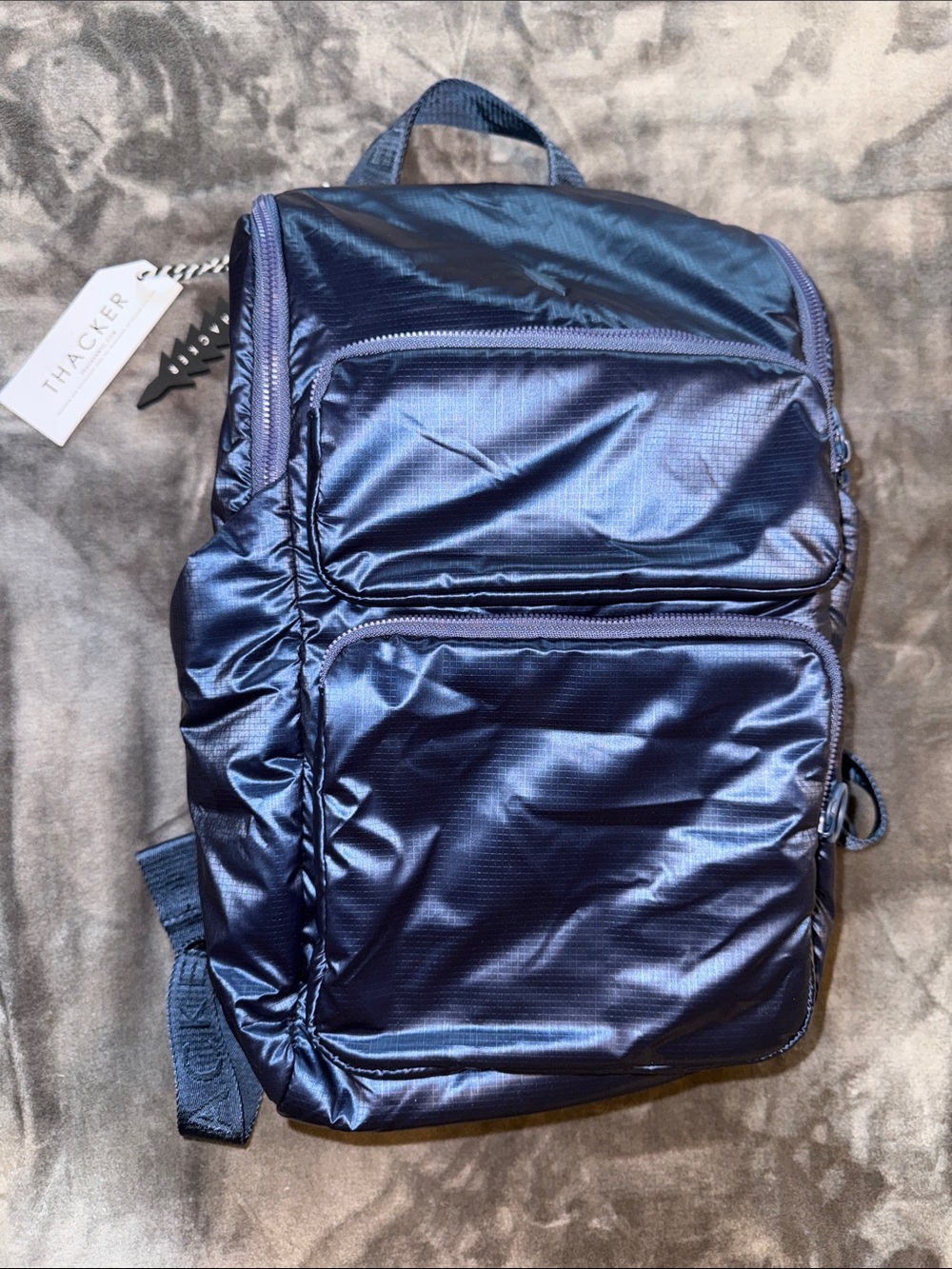 Thacker New York Blue nylon backpack H0731BPK Water Resistant